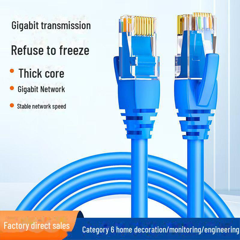 1-20m Cat6 Gigabit Ethernet-Kabel, 8-adriges Twisted Pair mit Kristallstecker für Computer und Router