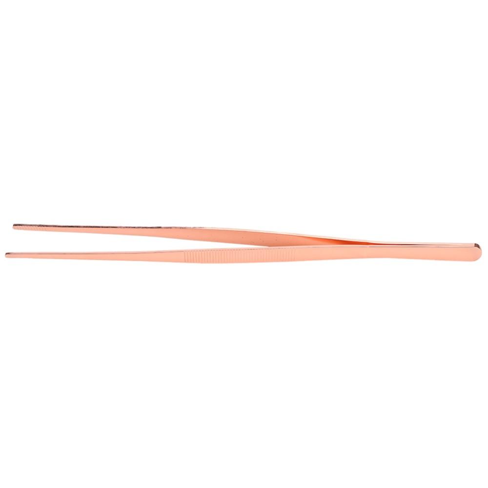 Serrated Tip Kitchen Tweezer Gold Rose Gold Chef Tweezer Durable Food Tongs BBQ Bar Tool