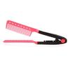 Girl Women Fashion V Type Hair Straightener Comb DIY Salon Hair Straightener Hair Curler Combs Straightening Comb Styling Tool