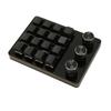 Programmable Keypad 16 Keys 3 Knobs Blue Switch Mechanical Hot Swappable Mini Keypad for Gaming Office Media