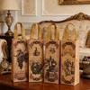 6/12/24 PCS Elegant Wine Gift Bags – Printed Non-Woven Totes with Handles for Wine Champagne Liquor Bottle Carrier for Parties