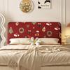 Christmas Print Headboard Cover All-inclusive Universal Head Cover For Decoration Bed Back Dust Protector Cover