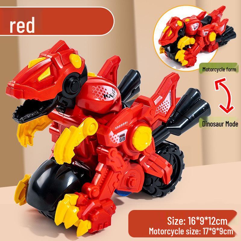 Transforming Dinosaur Inertial Toy Car: Plastic Engineering Vehicle for Kids