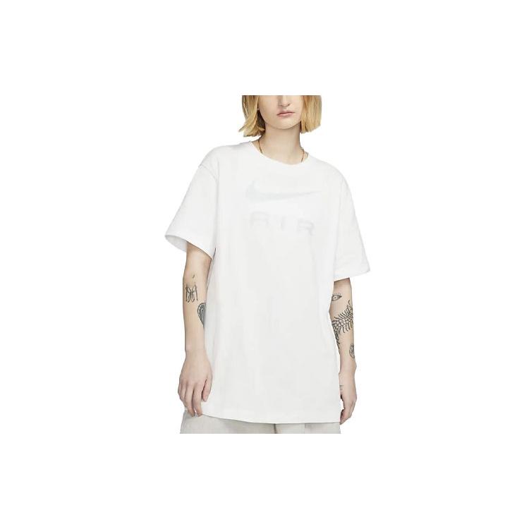 New Nike Air Women's Graphics Print T-Shirt 'Summit White' DX7919-121