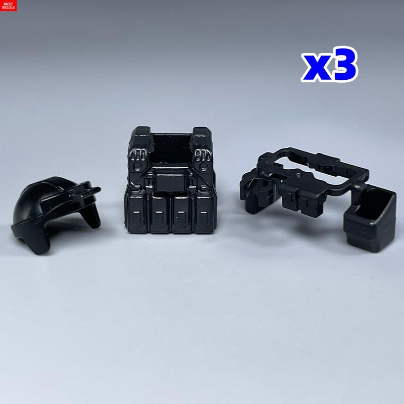MOC Bricks 4cm Figure Body Wear Belt 27145 SWAT Educational Building Blocks Dolls DIY Toys For Kids Xmas Gifts
