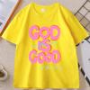 God Is Good Christian T Shirt for Men Women Christian Religious T-shirt Bible Verse Thanksgiving Tshirt Short Sleeve Unisex Tops