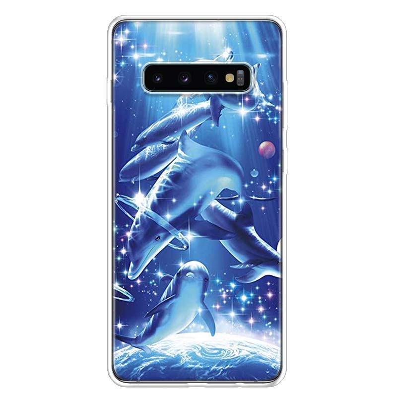 Sea Animal Cute Dolphin Phone Case For Samsung Galaxy A13 A14 A15 A16 A17 A53 A54 A55 A56 A57 A33 A34 A35 A36 A37 A23 A24 A25 A2