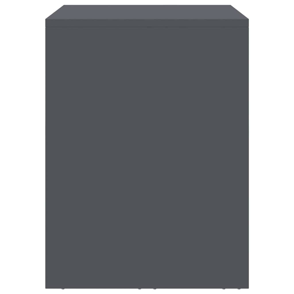 Wall Mounted Garage Cabinet with Gas Spring Door Anthracite