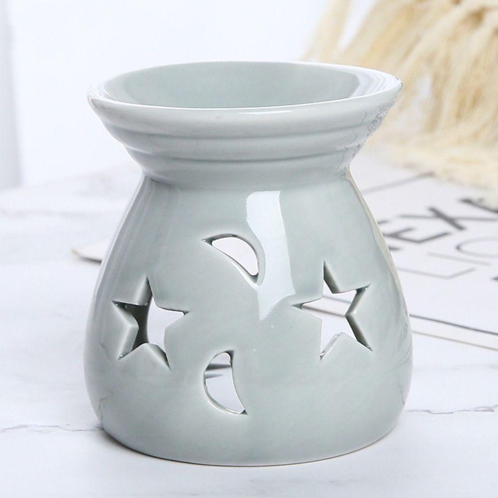 Durable Candle Essential Oil Burner Colorful Aroma Candle Holder Star Moon Incense Burner  Tealight