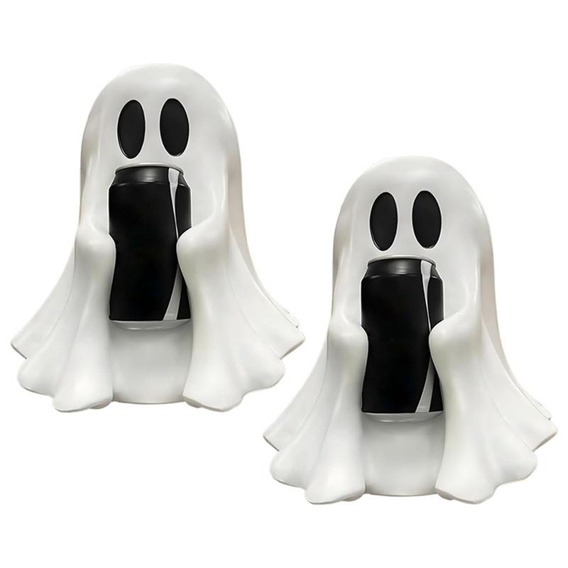 ABBP-Cute Halloween Spookily Ghost Drink Holder, Holiday Personalized Desktop Decoration, Can Holder