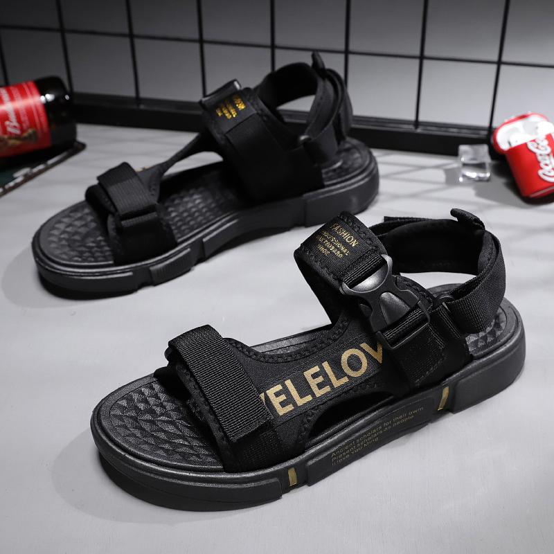 Men Sandals Soft Comfortable Non-Slip Men Shoes High Quality Woven Beach Sandals Mens Gladiator Sandals Summer Casual Flat Shoes