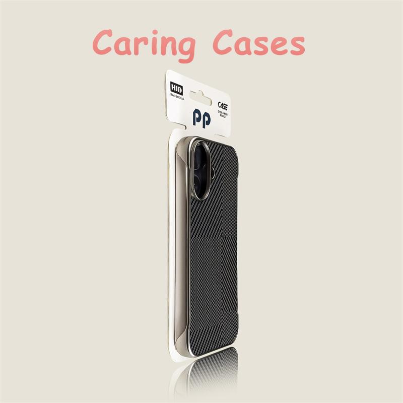 

For iPhone 17 Pro Max Case Titanium Gold Carbon Fiber Frameless Matte Hard Shockproof Compatible with iPhone 16 15 14 13 12 iPhone 13