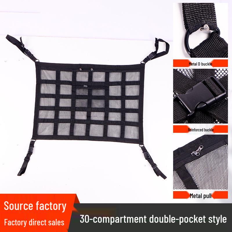 Car Roof Storage Net Pocket - Hanging Luggage Organizer