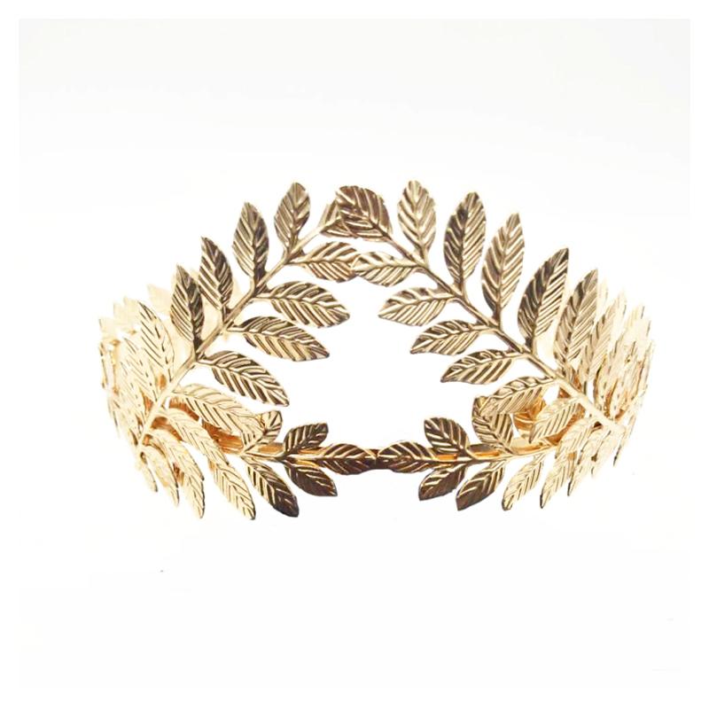 1Pc Bride Wedding Dress Hairpin Party Golden Leaves Jewellery Leaf Headband Crown Headwear