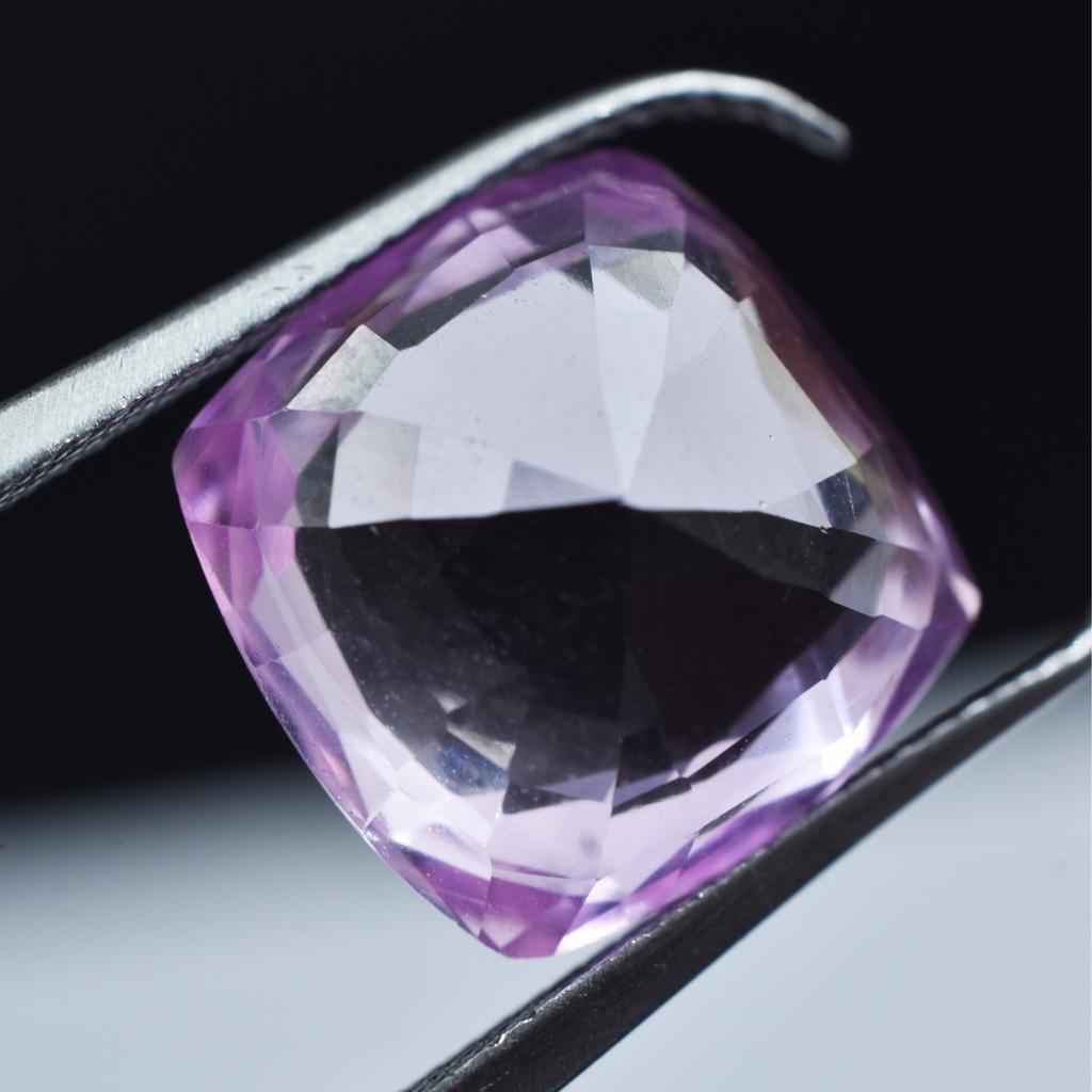 Natural Pink Sapphire Loose Gemstone 9.65 Ct Square Cushion Cut September Birthday Birthstone