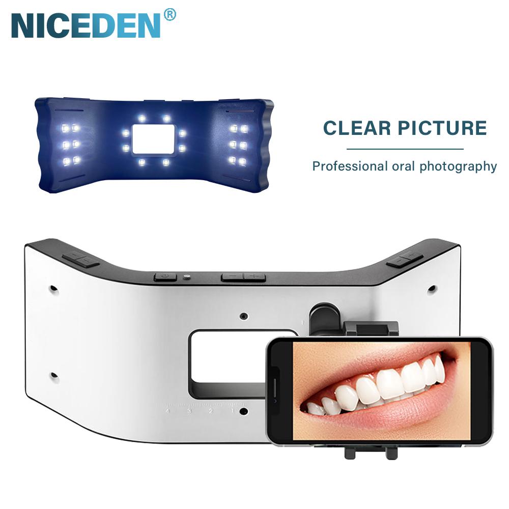 Dental Orthodontics Equipment Mobile Photography Lighting Flash Light Adjustable Led Dental Oral Filling Lamp With Bracket