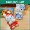 Plush Bunny Keychain With Japanese Kimono For Gift And Collecting