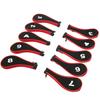 10Pcs Golf Club Head Cover Neoprene Golf Head Cover for Woods Irons Golfer Lovers Gray