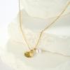 Hot-selling new shell pearl pendant necklace girls high-end sense simple niche design gold-plated collarbone chain