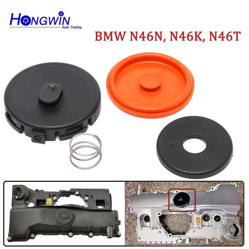 11127555212 PCV Valve Cover Repair Kit Valve Cap With Membrane For BMW N46 Engine E81 E82 E84 E85 E87 E88 E90 E91 E92 E93 X1 Z4
