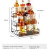 Morin Wrought Iron Four-Tier Syrup and Sauce Bottle Display Rack