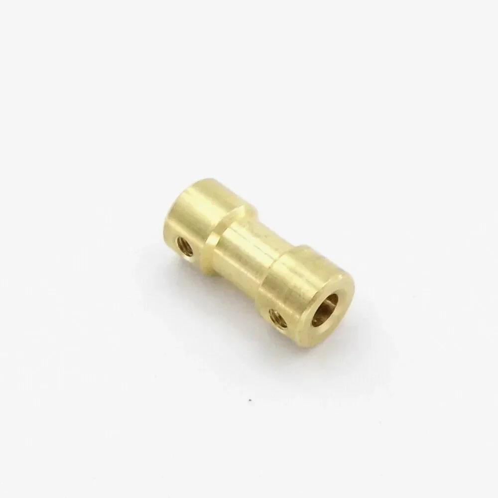 1pcs 2/2.3/3/3.17/4/5/6mm Motor Shaft Coupling Joint Coupler For RC Boat Car Robot  Brass Transmission Joint For Kids Toys Car