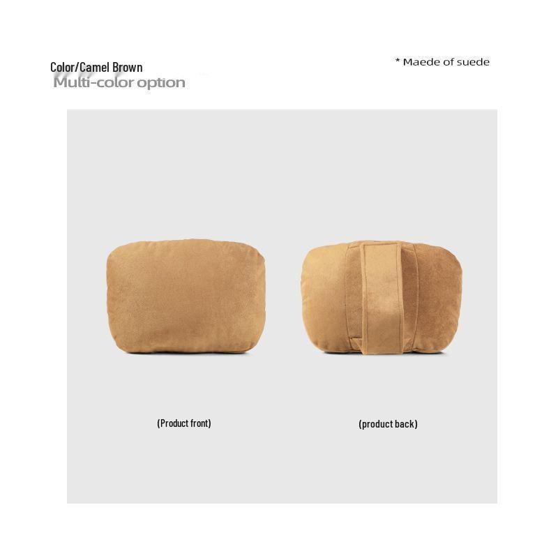Chery Car Suede Neck and Lumbar Support Pillow - Universal Fit