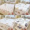 Dog Flower Dinosaur Bear Print Bedspread Set Cartoon Mattress Protective Cover