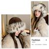Windproof Plush Fisherman Hat Keep Warm Ear Protection Cap Fashion Faux Fur Bucket Hat  Winter