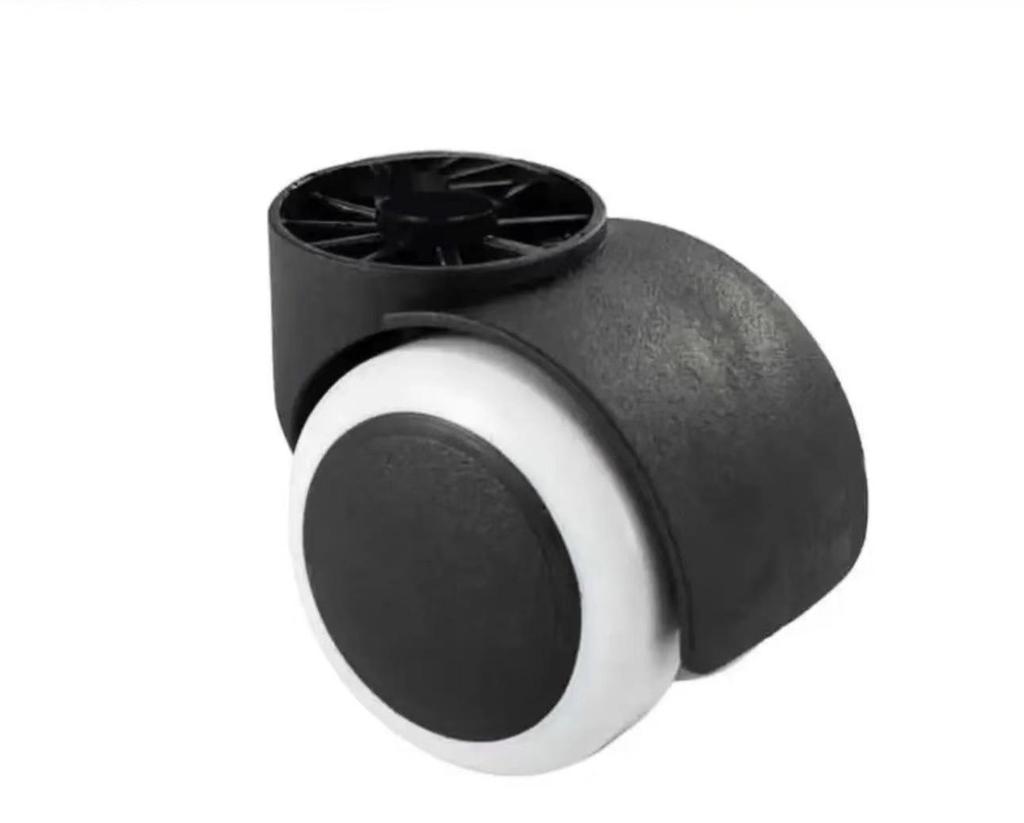 2-Inch Silent PU Office Chair Casters for Executive and Boss Chairs - Thickened Swivel with Circlip Universal Design