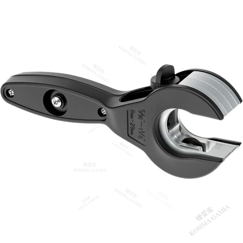 Precision Ratchet Tube Cutter Versatile Hand Tool for Copper Aluminum Iron Stainless Steel PPR & PE Pipes Anti-slip Grip