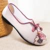 Ladies Soft-soled Antique Fashion Mom Old Beijing Cloth Shoe Comfortable New Embroidered Shoe Shallow Mesh Shoes