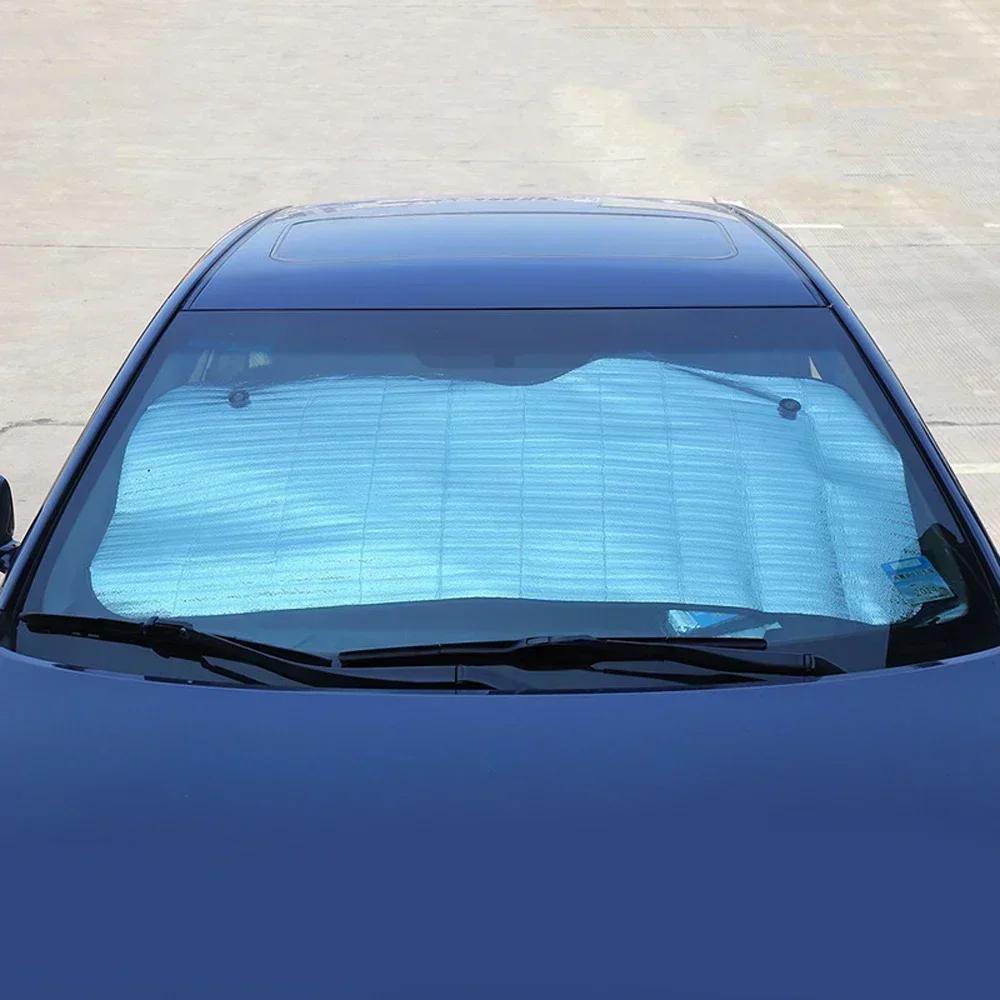 Auto Frontscheiben-Sonnenschutz UV-Schutz Schatten Sonnenschutz Windschutzscheiben-Visierabdeckung Auto Vorhang Sonnenschutz Zubehör