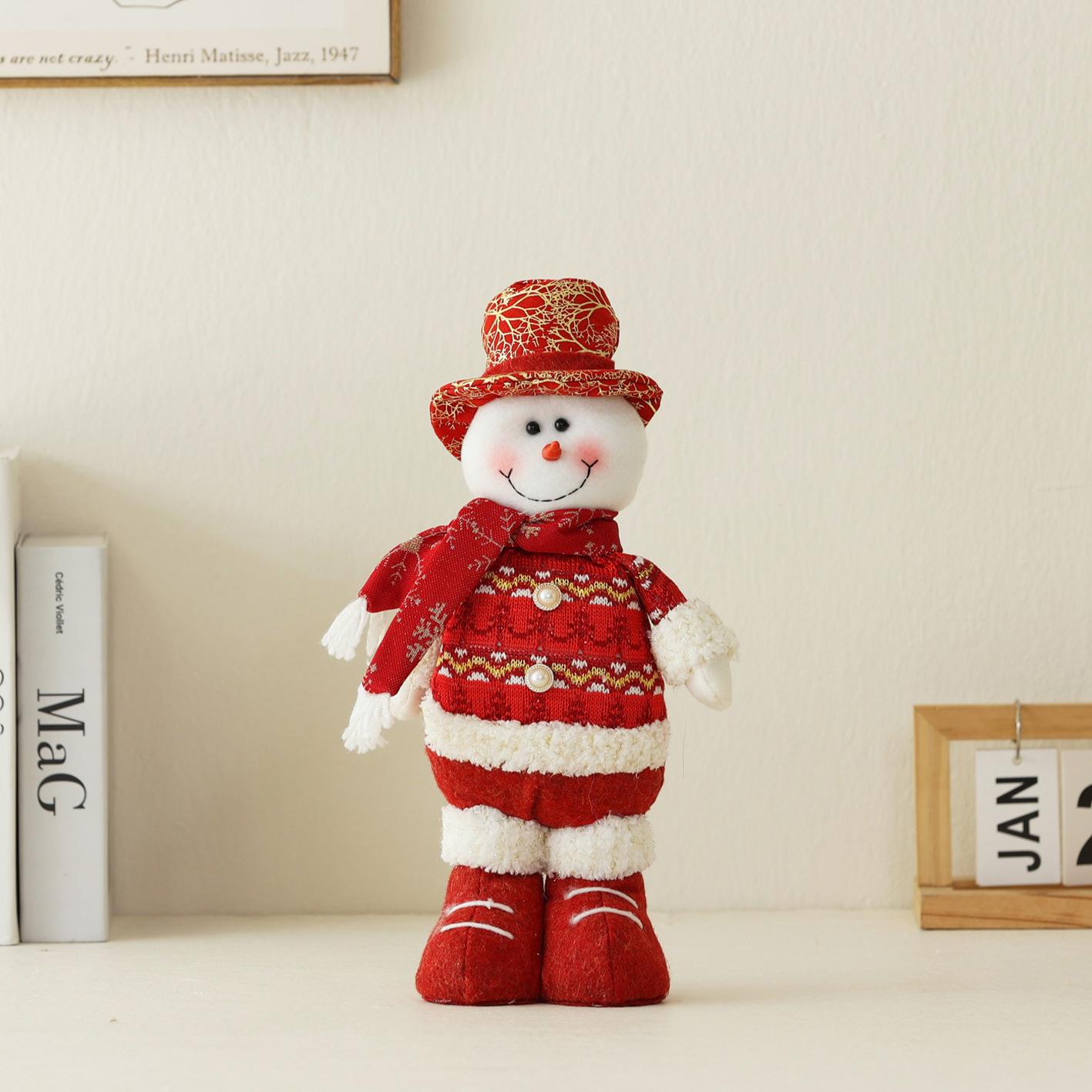 Festive Retractable Santa Claus, Snowman & Reindeer Standing Ornaments