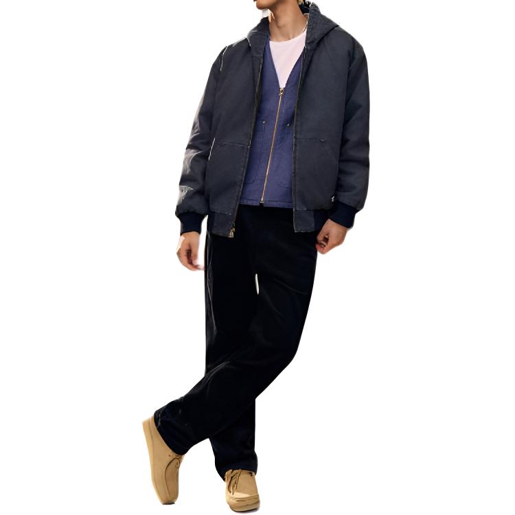 Levis American Vintage Distressed Hooded Casual Zip-Up Long Sleeve Jacket Men Jackets 005MY-0002