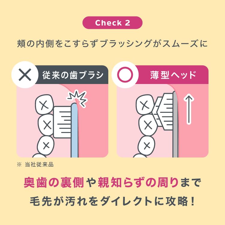 Miracle Toothbrush [Slim] Clear Black 3-Pack for Adults [Authentic Product] [Official]