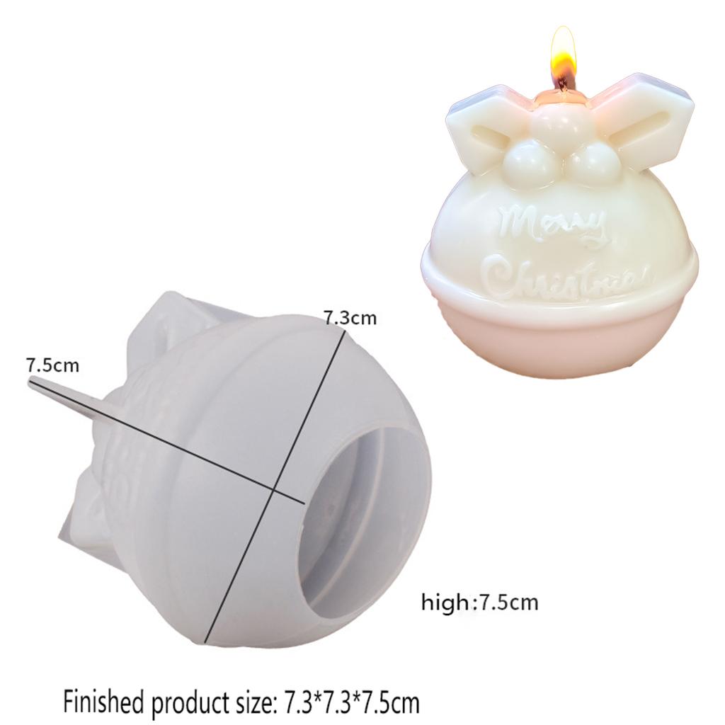 DIY Vánoční svíčka Silikonová forma 3D Vánoční sněhulák Los Zvonek Ponožky Vonný sádrový pryskyřičný odlitek Slavnostní párty dekorace Řemeslný dárek