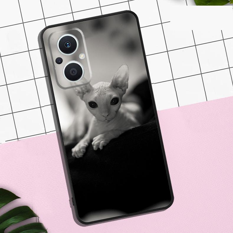 Sphynx Sphinx Cat Case For OPPO Reno 13F 12F 11F 8T 7 8 10 11 12 13 Pro OPPO Find X8 X6 Pro X3 X5 Lite Cover