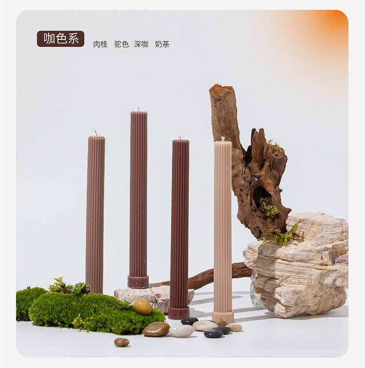 

27 см длинный шест модный зубчатый цилиндрический цветной свеча свадебный банкет бездымный безвкусный свеча