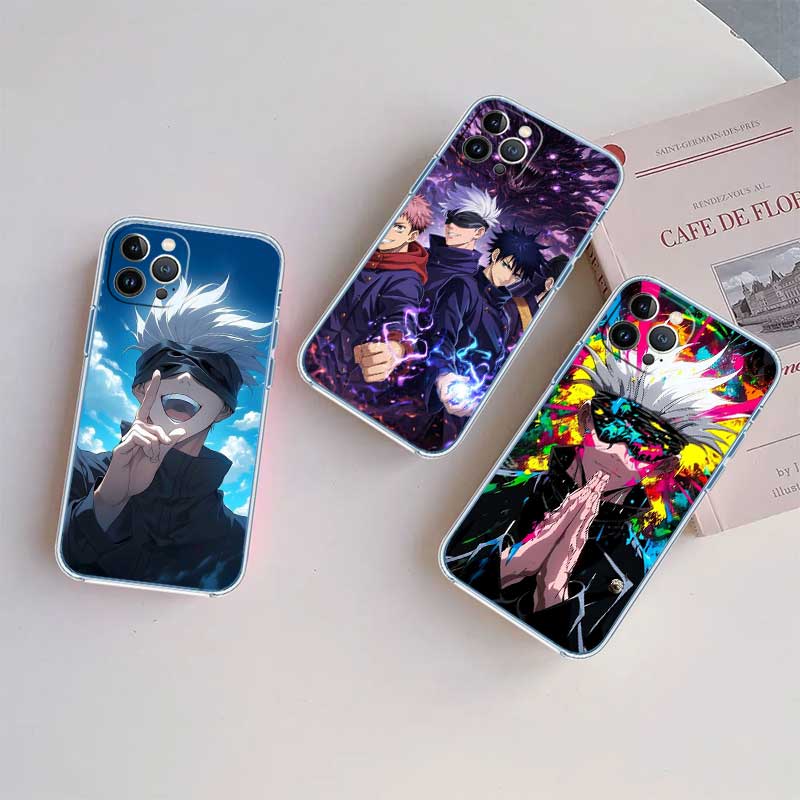 NH27 G-Gojo S-Satoru Transparent Phone Case for Samsung Galaxy A04 A04S A14 A23 A34 A54 M23 M33 M52 M53