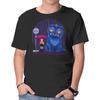Unisex Crew Neck T-Shirt Cat In The Rain Graphic Short Sleeve Casual Tee