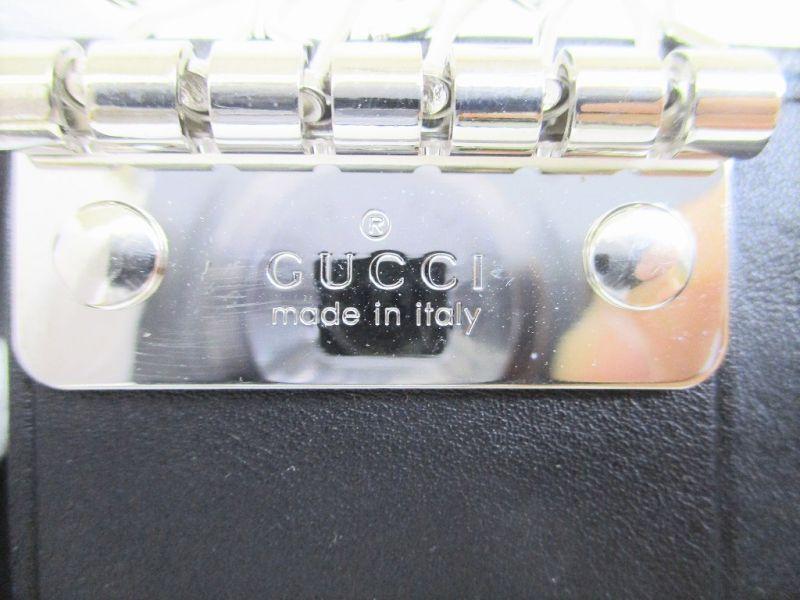 Authentic GUCCI Interlocking G Black Leather 6 Pics Key Cases #8481  Open Box