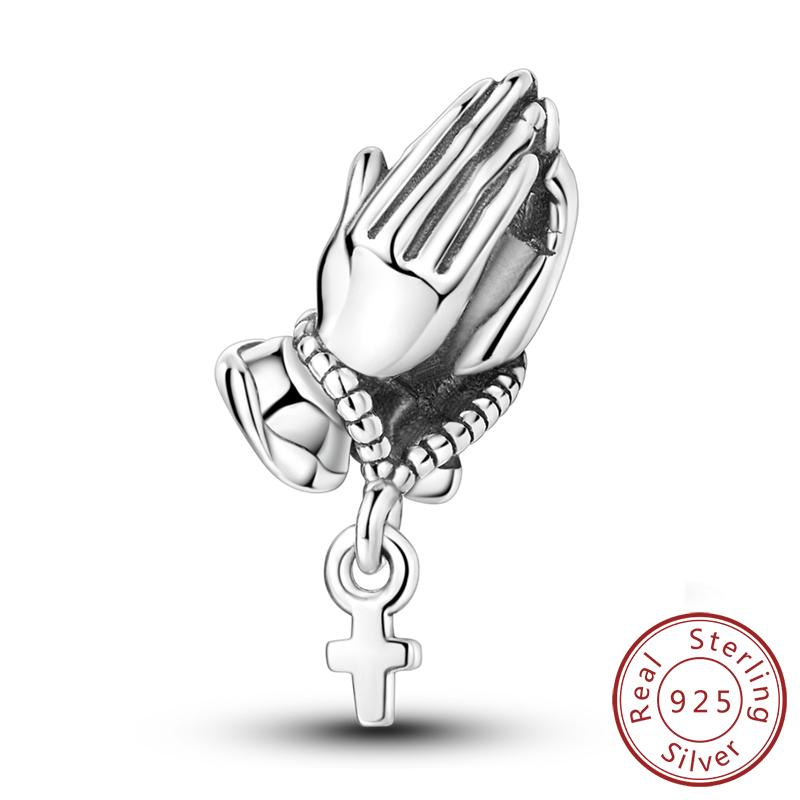 New Copper Dream Charms Baeds Angel Devil'S Eye Fatima'S Hand Cross Charms Pendant Fit Original Bracelet Women Jewelry Gift