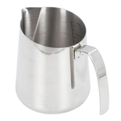 Milk Frothing Pitcher 304 Stainless Steel Creamer Cup Latte Art Coffee Steaming Pitcher with Slant