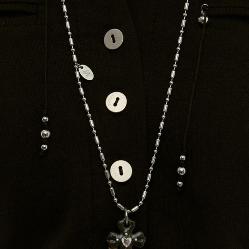

nff agape necklace-black ONE