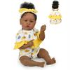 22 Reborn Baby Doll Handmade Silicone Vinyl Newborn Babies Dolls African Doll