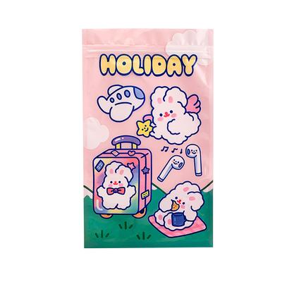 Self Sealing Bag PET CCP Wear Resistant Safe Odorless Cute Pattern Practical Reusable Self Sealing