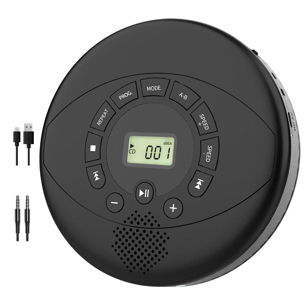 Portable Bluetooth CD/MP3 Player with USB Support for English Learning and Music Playback