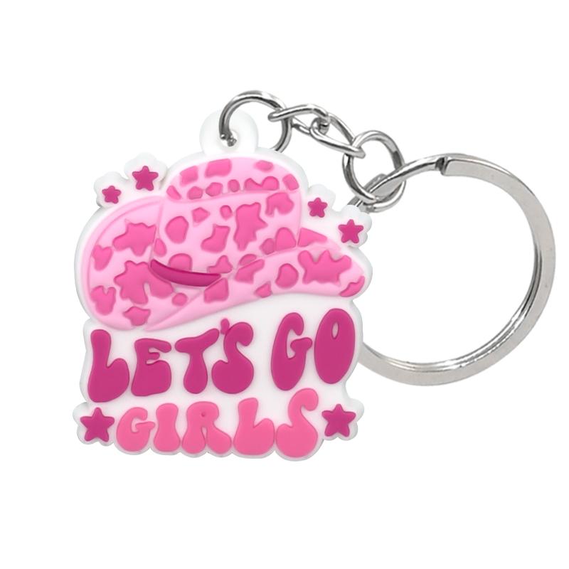 1PCS PVC Cute Keychain New Arrival Cowboy Boots  Custom Key Chain Anime Accessories Handbag Pendant Kids Toys Keyholder