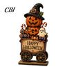 Vintage Haunted House Tiered Tray Decor Farmhouse Halloween Wooden Tabletop Decorations, Table Topper Signs, Spooky Decorative Storage Accessories